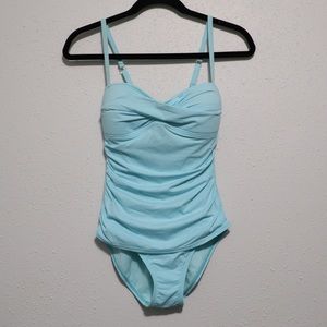 Tommy Bahama Light Blue One Piece Swimsuit